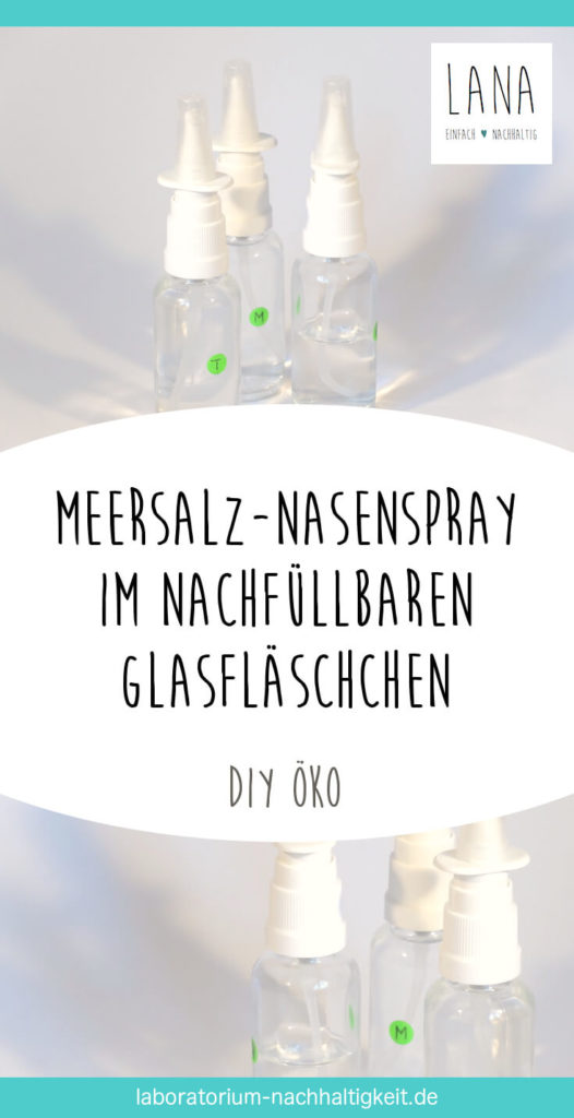 Pinterest-Grafik für Anleitung DIY Nasenspray mit Meersalz